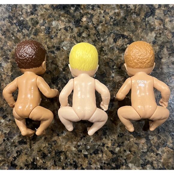 Barbie BABY DOLL LOT of 3 Skipper Babysitters Babies Mattel Happy Family - Picture 2 of 3